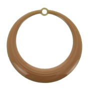 Pendentifs ronds évidés en résine époxy 28 mm - Moutarde x4|raw }}