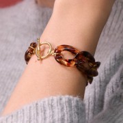 Fermoir T spirale 16 mm doré à l'or fin x1