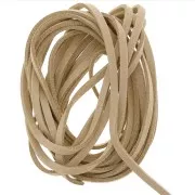 Lacet Suedine 3x1.3 mm Sand x 2.8 m