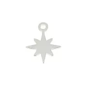 Mini breloque étoile du nord 9x7 mm en Argent 925 x1