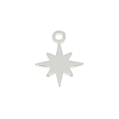 Mini breloque étoile du nord 9x7 mm en Argent 925 x1