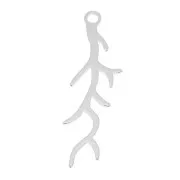 Pendentif corail 26x7 mm - Argent 925 x1