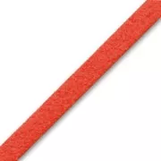 Lacet Suedine 3x1.3 mm Rouge x 2.8 m