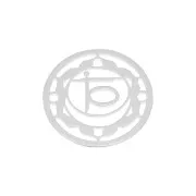 Intercalaire rond - médaille - 15 mm Chakra n°2 - Sacré - Argent 925 x1