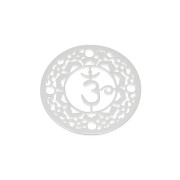 Intercalaire rond - médaille - 15 mm Chakra n°7 - Coronal - Argent 925 x1|raw }}
