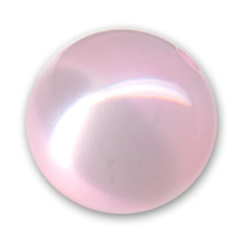 Perle ronde Polaris brillante 12 mm Light Rose x1