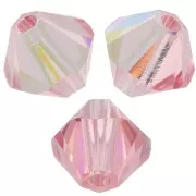 Toupies en cristal PureCrystal 5328 6 mm Light Rose AB x20