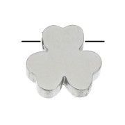 Poussoir - Perle trèfle 8 mm pour cordon 1.5 mm - Acier inoxydable x1|raw }}