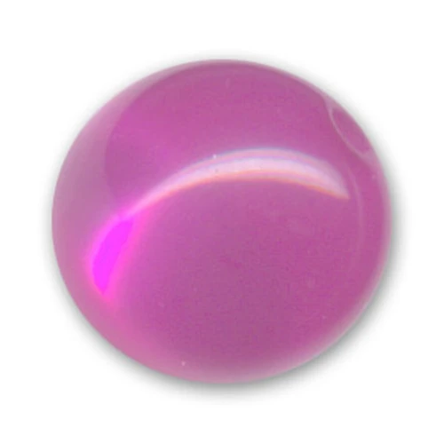 Perle ronde Polaris brillante 16 mm Rose x1