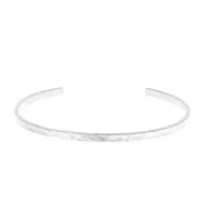 Bracelet jonc martelé 3x155 mm en Argent 925 x1