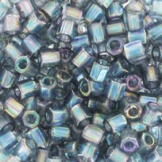 Miyuki Delica 8/0 Hex Cut DBLC0111 - Tr Blue Gray Gold Luster x10g|raw }}