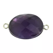 Intercalaire serti ovale pour cabochon fond plat 18x13 mm - Gold filled (or laminé)  x1