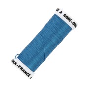 Fil à broder de soie ovale pour broderie traditionnelle - Bleu roi (114) x30m|raw }}