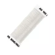 Fil à broder de soie ovale pour broderie traditionnelle - Blanc (4098) x30m