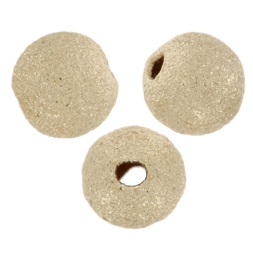 Perles rondes diamantées 3 mm Gold filled (or laminé)  x10