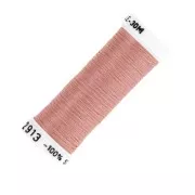 Fil à broder de soie ovale pour broderie traditionnelle - Rose corail (2913) x30m