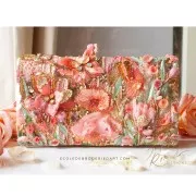 Fil à broder de soie ovale pour broderie traditionnelle - Rose corail (2913) x30m