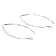 Crochets d'oreilles 32 mm en Argent 925 x20