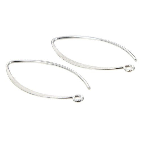 Crochets d'oreilles 32 mm en Argent 925 x20