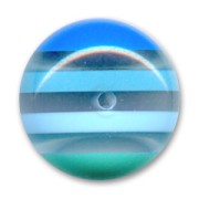 Ronde aplatie 14 mm feuilleté Bleu x1|raw }}