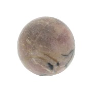 Cabochon rond 10 mm en pierre gemme - Rhodonite x1