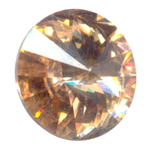 Cabochon PureCrystal 1122 Rivoli 8 mm Light Colorado Topaz x1