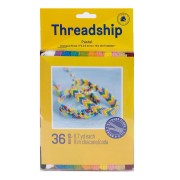 Assortiment 36 échevettes 6 brins pour bracelet brésilien & broderie - Pastel x1