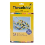 Assortiment 36 échevettes 6 brins pour bracelet brésilien & broderie - Pastel x1