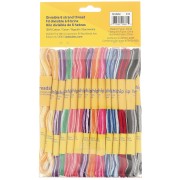 Assortiment 36 échevettes 6 brins pour bracelet brésilien & broderie - Ombrées x1
