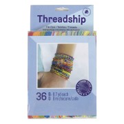 Assortiment 36 échevettes 6 brins pour bracelet brésilien & broderie - Tie-Dye x1