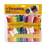 Assortiment 105 échevettes 6 brins pour bracelet brésilien & broderie x1
