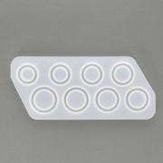Moule silicone pour réaliser 8 anneaux en résine d'inclusion x1