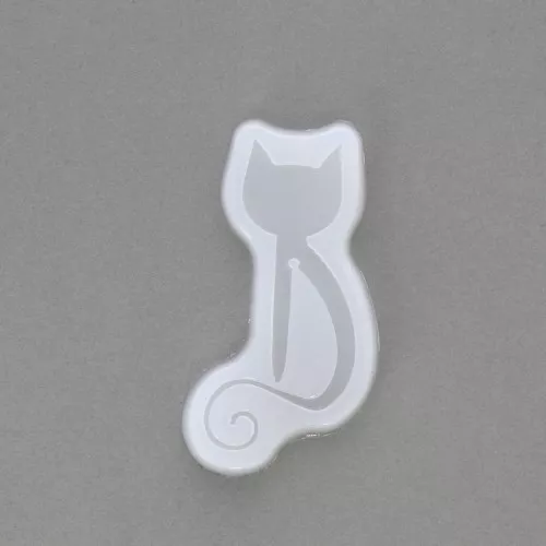 Moule silicone pour marque-page - motif chat - pour résine x1