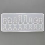 Moule Silicone pour Résine - Pièces pour Jeu d'Échecs - 210x90x11 mm x1