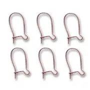 Boucles d'oreilles crochets dormeuses 15 mm cuivré vieilli x6