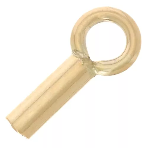 Embout pour cordon 0.9 mm - Gold Filled (or laminé)  x4