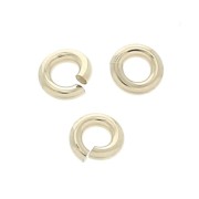 Anneaux ouverts 3x0.76 mm en Gold filled (or laminé)  x100|raw }}