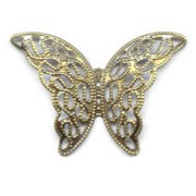 Estampe Papillon 26x38 mm bronze x1