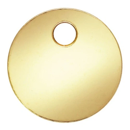 Sequins ronds 6 mm à graver - épaisseur 0.3 mm - Gold filled (or laminé) x20