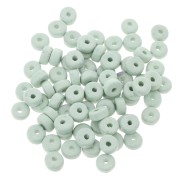 Perles rondelles Heishi en céramique 5.3x2.5 mm - Vert Turquoise mat x30|raw }}
