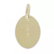 Chainettes d'extension Forçat 65 mm - breloque marquée 1/20 14K - Gold filled (or laminé) x10