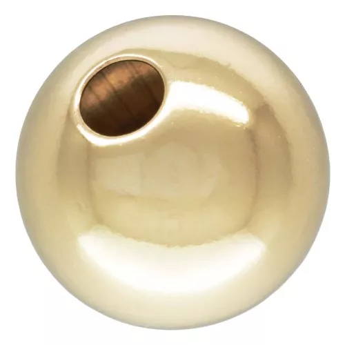 Perle ronde 12 mm en Gold filled (or laminé) x1