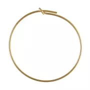 Créoles fines à décorer 30 mm en Gold filled (or laminé) x20