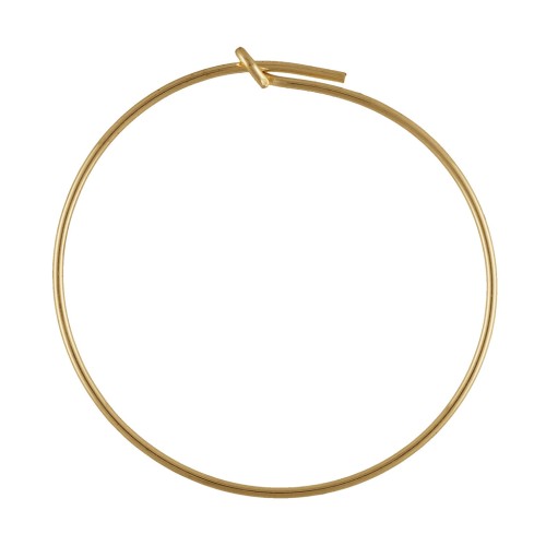 Créoles fines à décorer 30 mm en Gold filled (or laminé) x20