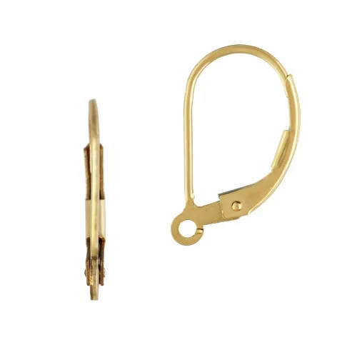 Dormeuses simples 16 mm en Gold filled (or laminé) x20