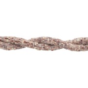 Perles rondelles Heishi en pâte polymère 5x1 mm Multi Marron clair x39 cm|raw }}