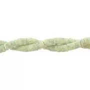 Perles Heishi rondelles en pâte polymère 5x1 mm Multi Vert x39 cm