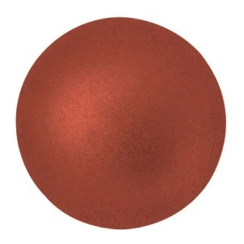 Cabochon rond en verre par Puca® 25 mm - Red Copper Mat x1