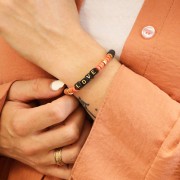 Perles Heishi rondelles en céramique 5.3x2.5 mm - Bleu Marine mat x30