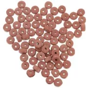 Perles Heishi rondelles en céramique 5.3x2.5 mm - Terracotta mat x30